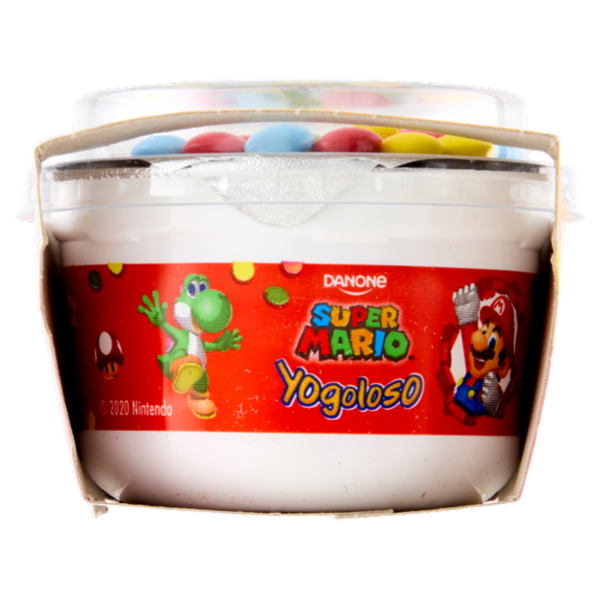 DANONE Super Mario, Yogurt gusto Fragola con Confettini, 2x110g