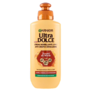 Garnier Ultra Dolce Tesori Di Miele Crema Modellante 2 In 1 Anti-Crespo e Riparazione 200 Ml