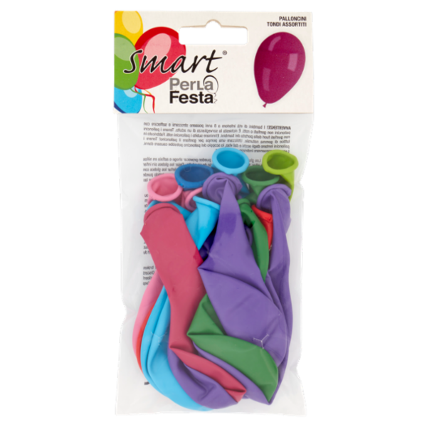 Smart PerLa Festa Palloncini Tondi Assortiti 15 pz