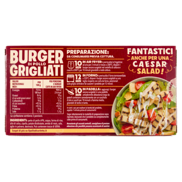 Findus Burger Grigliati di Pollo 240 g