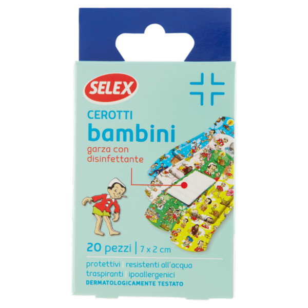 Selex Cerotti per Bambini Monoformato 7x2 cm 20 pezzi
