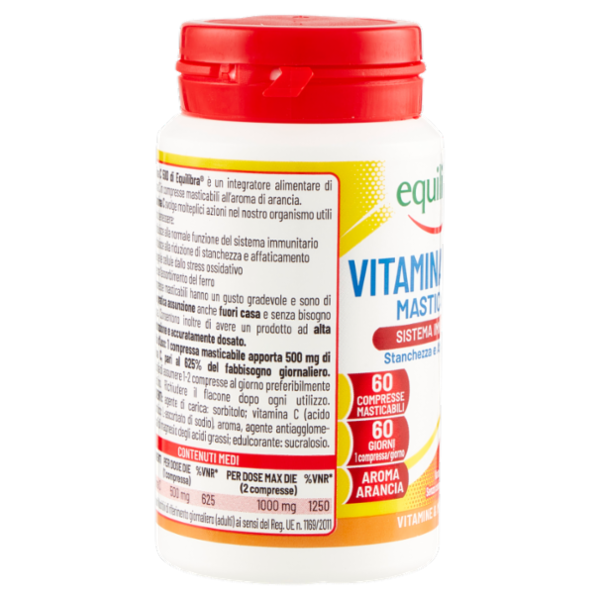 equilibra Vitamina C 500mg Masticabile Sistema Immunitario 60 x 1,4 g
