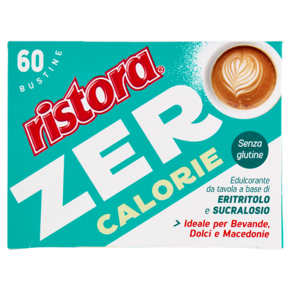 ristora Zero Calorie Edulcorante da tavola a base di Eritritolo e Sucralosio Bustine 60 x 1 g