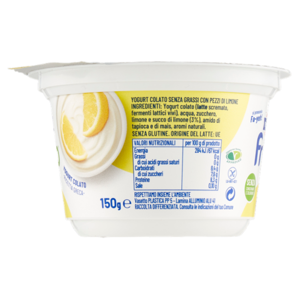 Fage fruyo Limone 0% Grassi 150 g