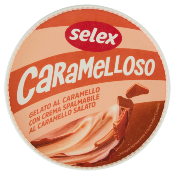 Selex Gelato al Caramello con Crema Spalmabile al Caramello Salato 230 g