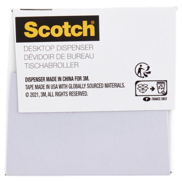 Scotch® Dispenser Rabbit, rosa o nero + 1 Nastro adesivo Scotch® Magic™19 mm x 8.89 mm