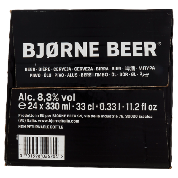 Bjørne Beer Birra Doppio Malto 24 x 330 ml