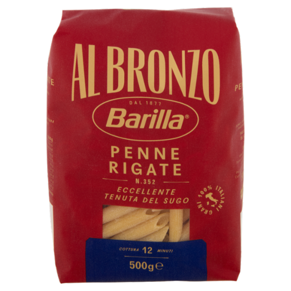Barilla Al Bronzo Pasta Penne Rigate 500g