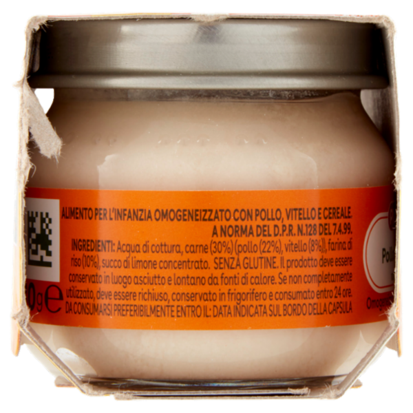 Plasmon Omogeneizzato Pollo e Vitello con cereale 2 x 80 g