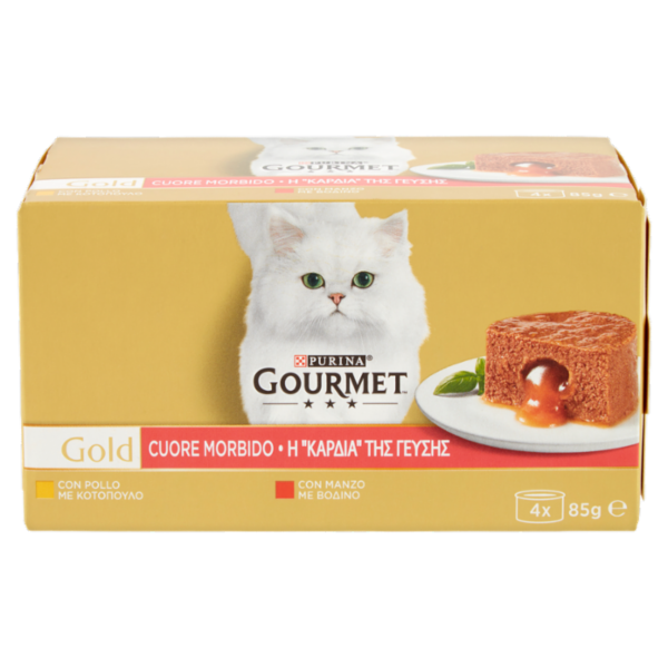 PURINA GOURMET Gold Cuore Morbido Manzo / Pollo 4x85g