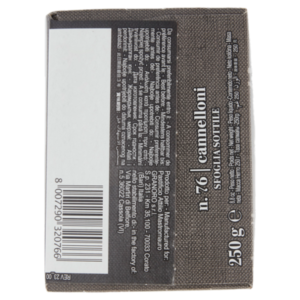 granoro n. 76 cannelloni di semola 250 g