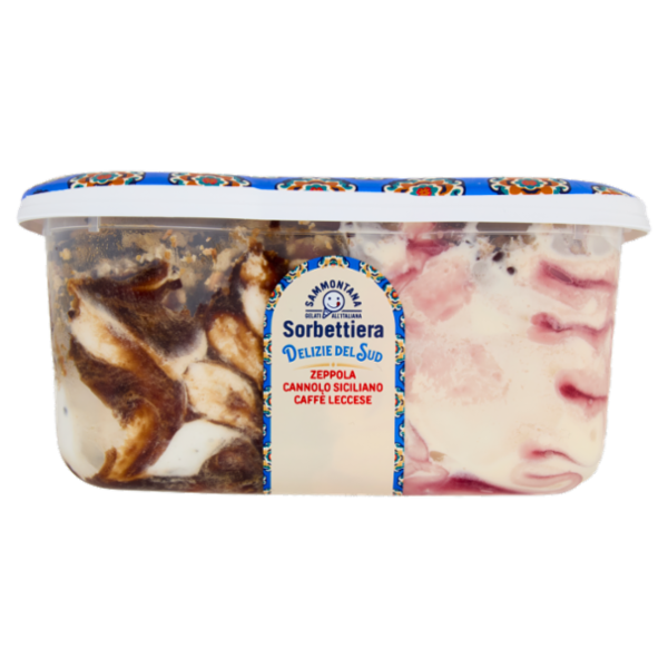 Sammontana Sorbettiera Delizie del Sud Zeppola, Cannolo Siciliano, Caffè Leccese 1 Kg