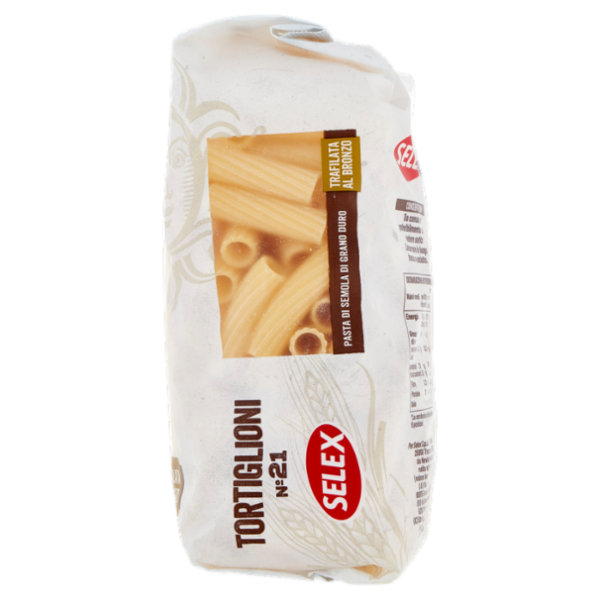 Selex Pasta di Semola Trafilata al Bronzo Tortiglioni 500 g