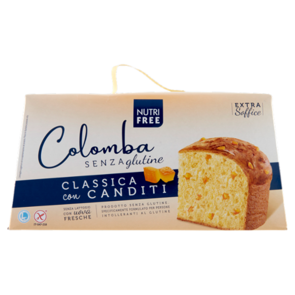 Nutrifree Colomba Senza glutine Classica con Canditi 550 g