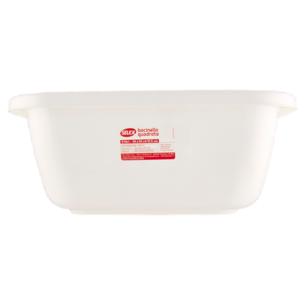 Selex Bacinella Quadrata Panna 9 L