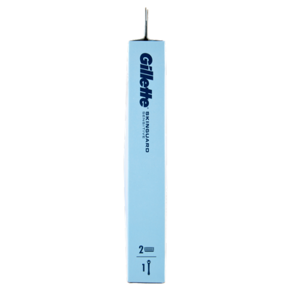 Gillette Skinguard Sensitive Rasoio da Uomo, 1 Manico + 2 Lamette