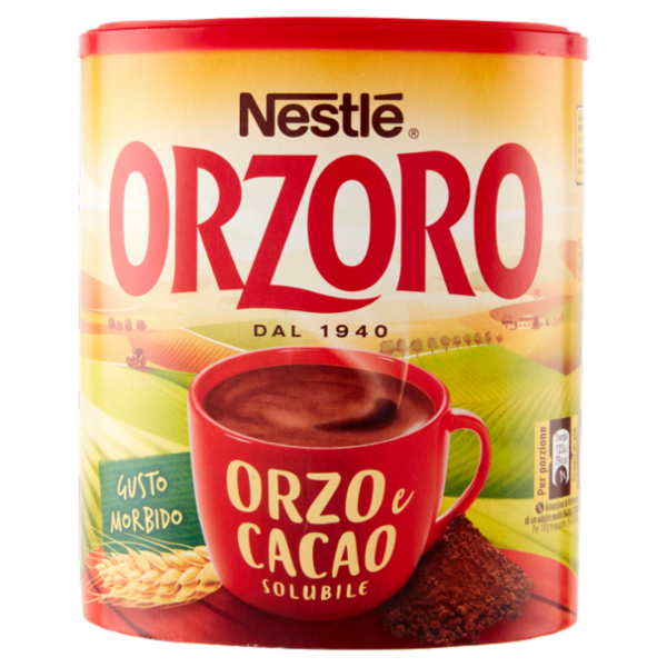 NESTLÉ ORZORO Orzo e Cacao Solubile barattolo 180 g