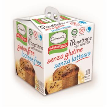 Giampaoli Panettone Con Uvetta Senza Glutine E Senza Lattosio 400 G