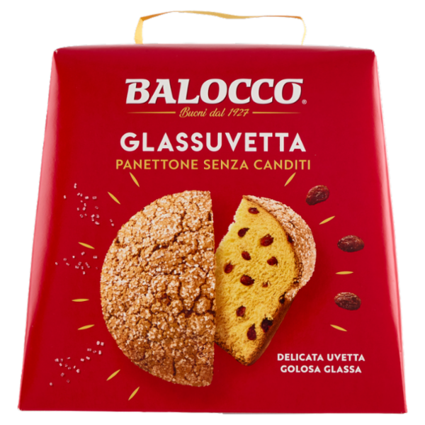 Balocco Glassuvetta Panettone Senza Canditi 750 g