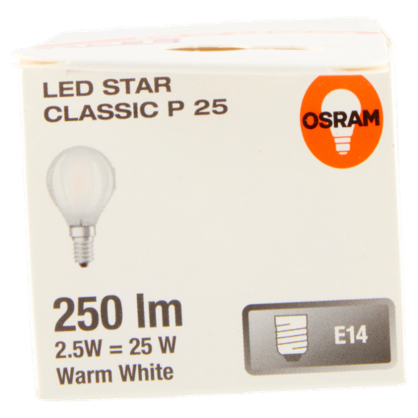 Osram Led Star Classic P 25 Warm White 2.5 W E14