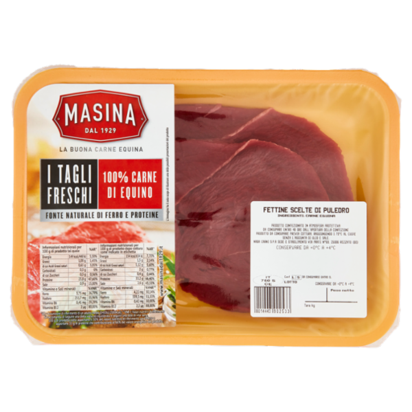 Masina I Tagli Freschi Fettine Scelte di Puledro 0,280 kg