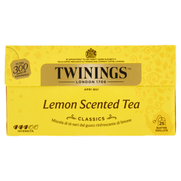 Twinings Lemon Scented Tea Tè Nero 25 filtri The 50 g