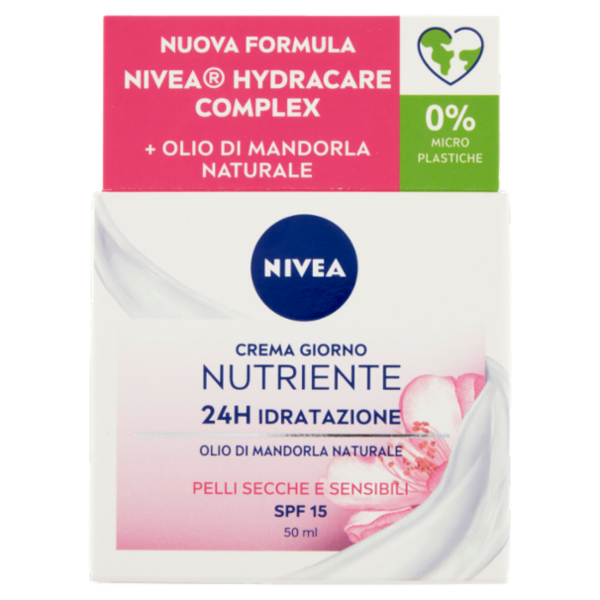 Nivea Crema Giorno Nutriente 24H Idratazione SPF 15 50 ml