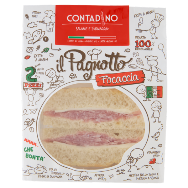 Parma Is il Pagnotto Contadino Salame e Formaggio 2 Pezzi 160 g
