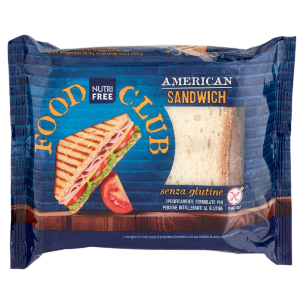 Nutrifree Food Club American Sandwich senza glutine 240 g