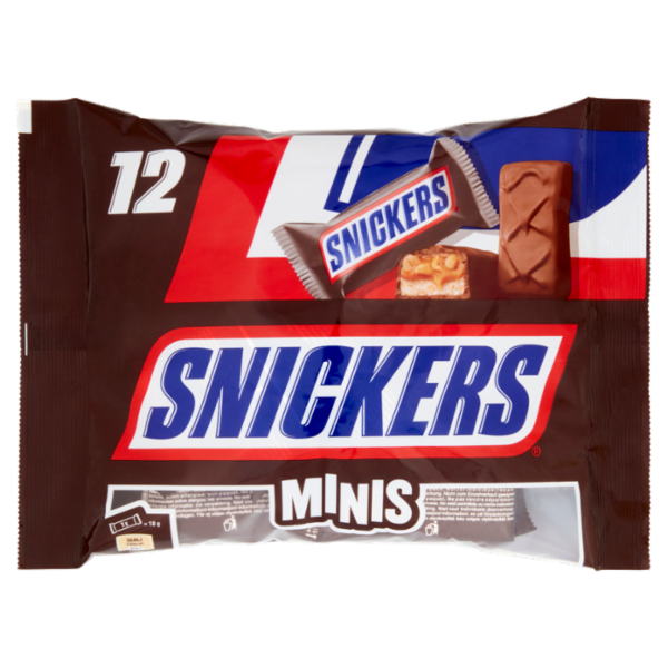 Snickers Minis Snack Cioccolatini al Latte con Arachidi e Caramello 227g