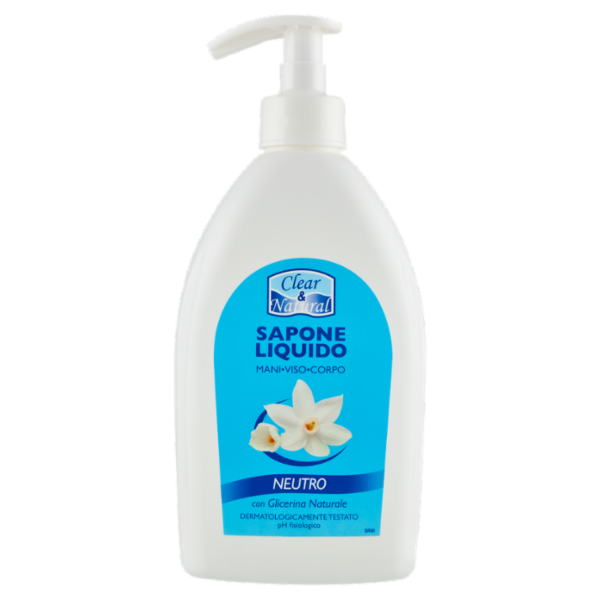 Clear & Natural Sapone Liquido Neutro 500 ml