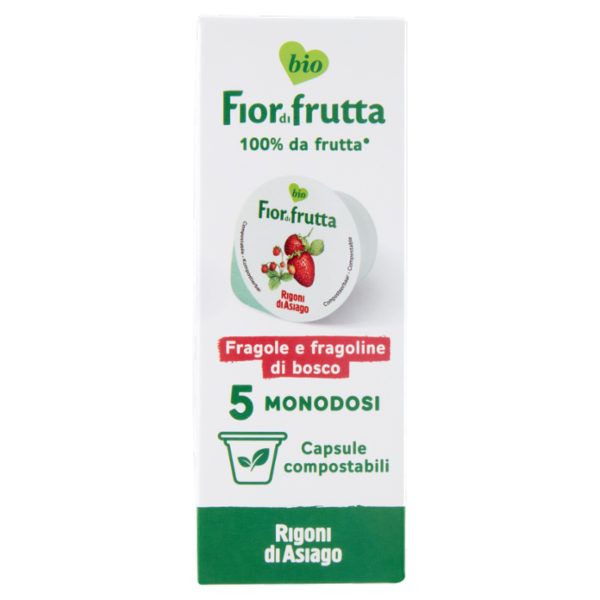 Rigoni di Asiago Fiordifrutta Fragole e fragoline di bosco bio 5 x 20 g