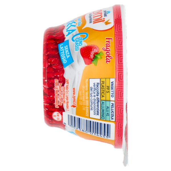 ZYMIL Alta Digeribilità Senza Lattosio Yogurt alla Greca Zero Grassi Fragola 150g