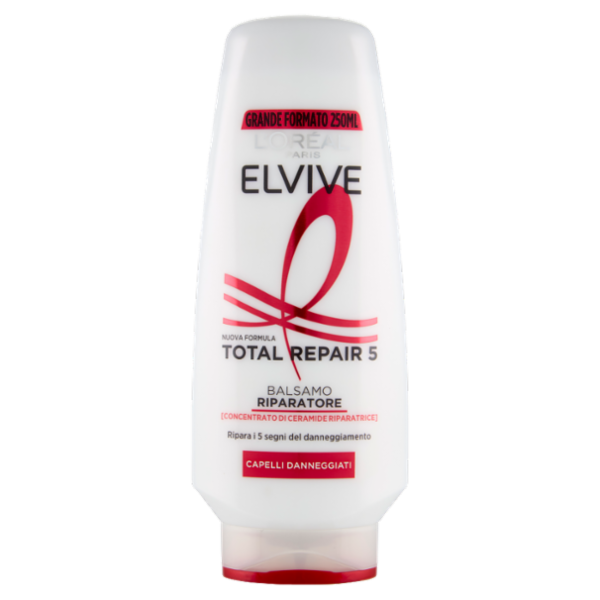 Elvive Total Repair 5 Balsamo Riparatore, per Capelli Danneggiati, 250 ml