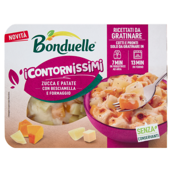 Bonduellei Contornissimi Ricettati da Gratinare Zucca e Patate con Besciamella e Formaggio 240 g