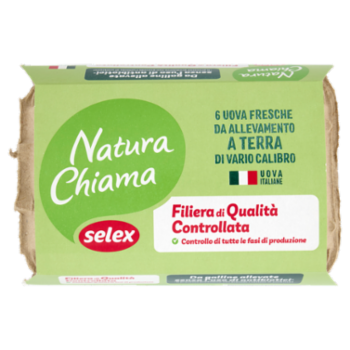 Selex Natura Chiama 6 Uova Fresche Da Galline Allevate Senza Uso Di Antibiotici Di Vario Calibro