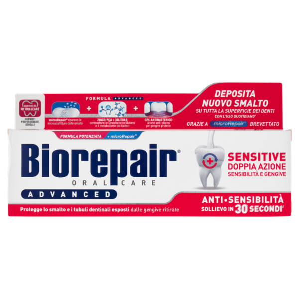 Biorepair Advanced Sensitive Doppia Azione Sensibilità e Gengive