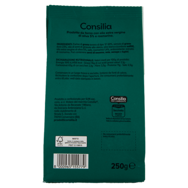 Consilia Taralli con Rosmarino 250 g