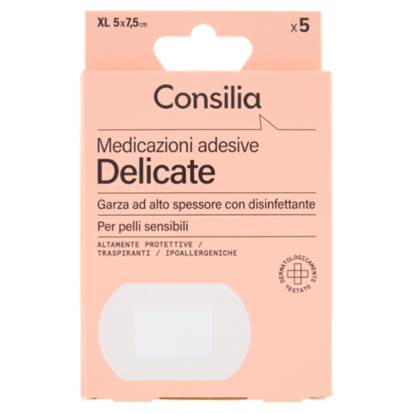 Consilia Medicazioni Adesive Delicate Formato XL 5 pezzi