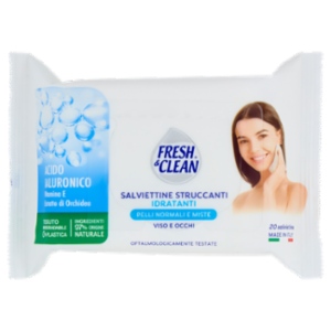 Fresh & Clean Salviettine Struccanti Idratanti 20 Pz