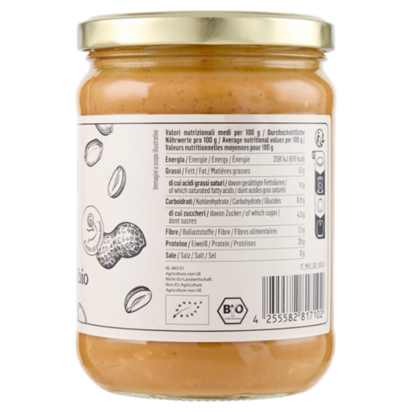 KoRo Crema di arachidi bio Crunchy 500 g