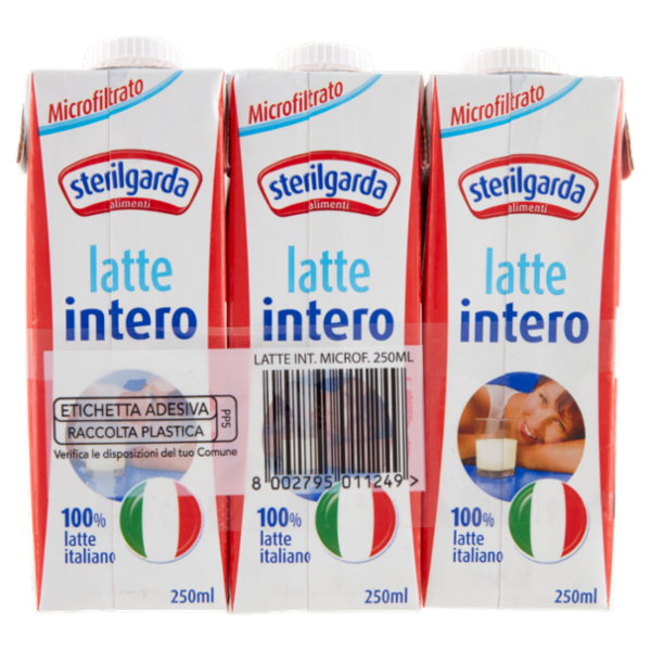 sterilgarda latte intero Microfiltrato 3 x 250 ml