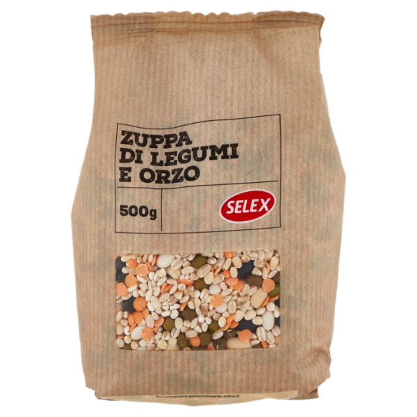 Selex Legumi e Cereali Secchi Misto per Minestrone d'Orzo 500 g