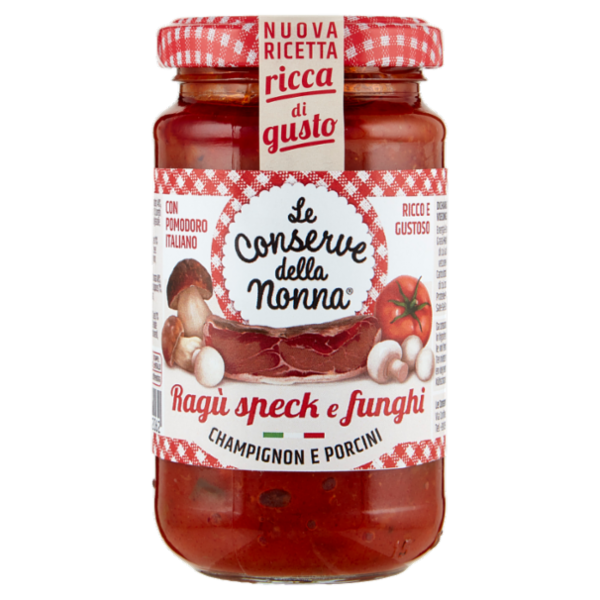 Le Conserve della Nonna Ragù speck e funghi 190 g