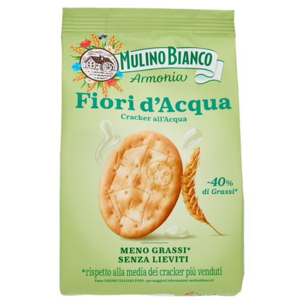 Mulino Bianco Armonia Fiori d'Acqua Cracker Senza Lievito Ricchi di Fibre 250g