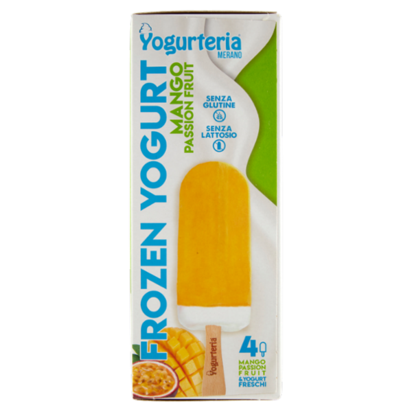 Yogurteria Frozen Yogurt Mango Passion Fruit Stecchi 4 x 60 g