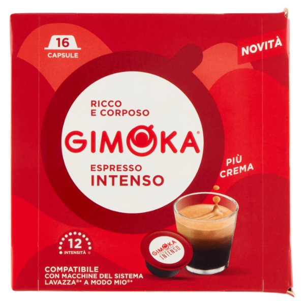 Gimoka Espresso Intenso Compatibile Lavazza* A Modo Mio* 16 Capsule 104 g