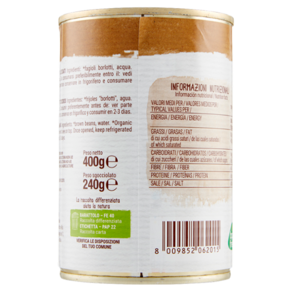 Vital nature Bio Borlotti 400 g