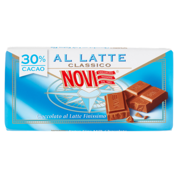 Novi al Latte 30% Cacao Classico Cioccolato al Latte Finissimo 100 g