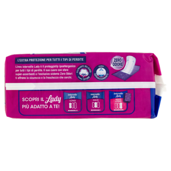 Lines intervallo Lady proteggislip Maxi Long Ripiegato 34 pz
